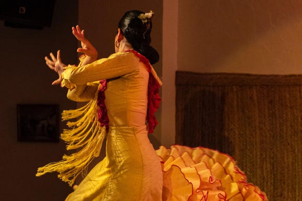 Spectacle de flamenco au Tablao de la Villa