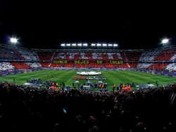Pendant un match de foot de l'Atlético de Madrid