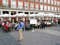 Plaza Mayor, accordéoniste