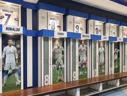Visite du Bernabéu, vestiaire du Real Madrid